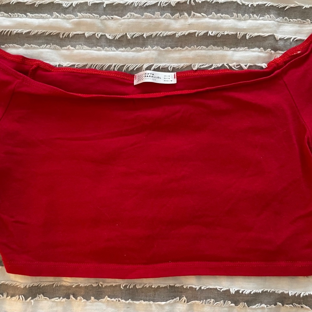 Mini Crop Top Off the Shoulder - Picture 2 of 3